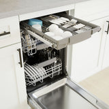 Bosch – 800 Series 18 Top Control Smart Built-In Dishwasher with 3rd Rack and 44 dBA – Silver