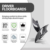 Passenger Floorboards CNC Edge Cut Male Mount Foot Pegs Rear Footrest Pedal for Harley Touring Street Road King Glide Dyna Sportster Softail Chrome and Black