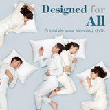 viewstar Bed Pillows King Size Set of 2, Hotel Quality, Down Alternative Big Pillow for Back, Stomach or Side Sleepers, Firm