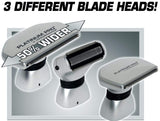 Platinum Pro by MANGROOMER New Back Shaver with 3 Shock Absorber Flex Heads, Power Hinge, Extreme Reach Handle & Bonus Case! (Generation 8.0), 4 Piece Set Pack of 2